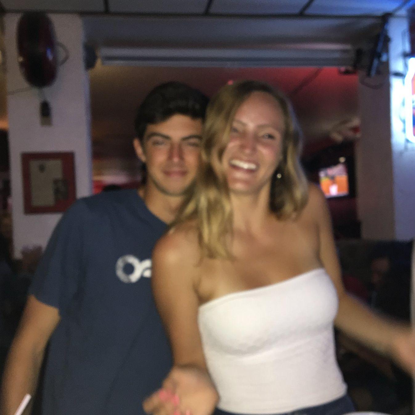 Austin flew in for Grace's 20th birthday at the Kollege Klub in Madison, WI, 2018.