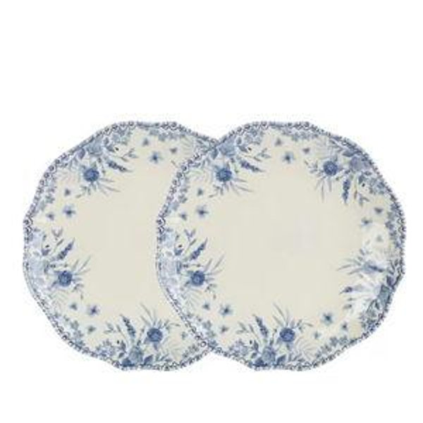 Southern Living Caroline Collection Blue & White Chinoiserie Dinner Plates, Set of 2 | Dillard's