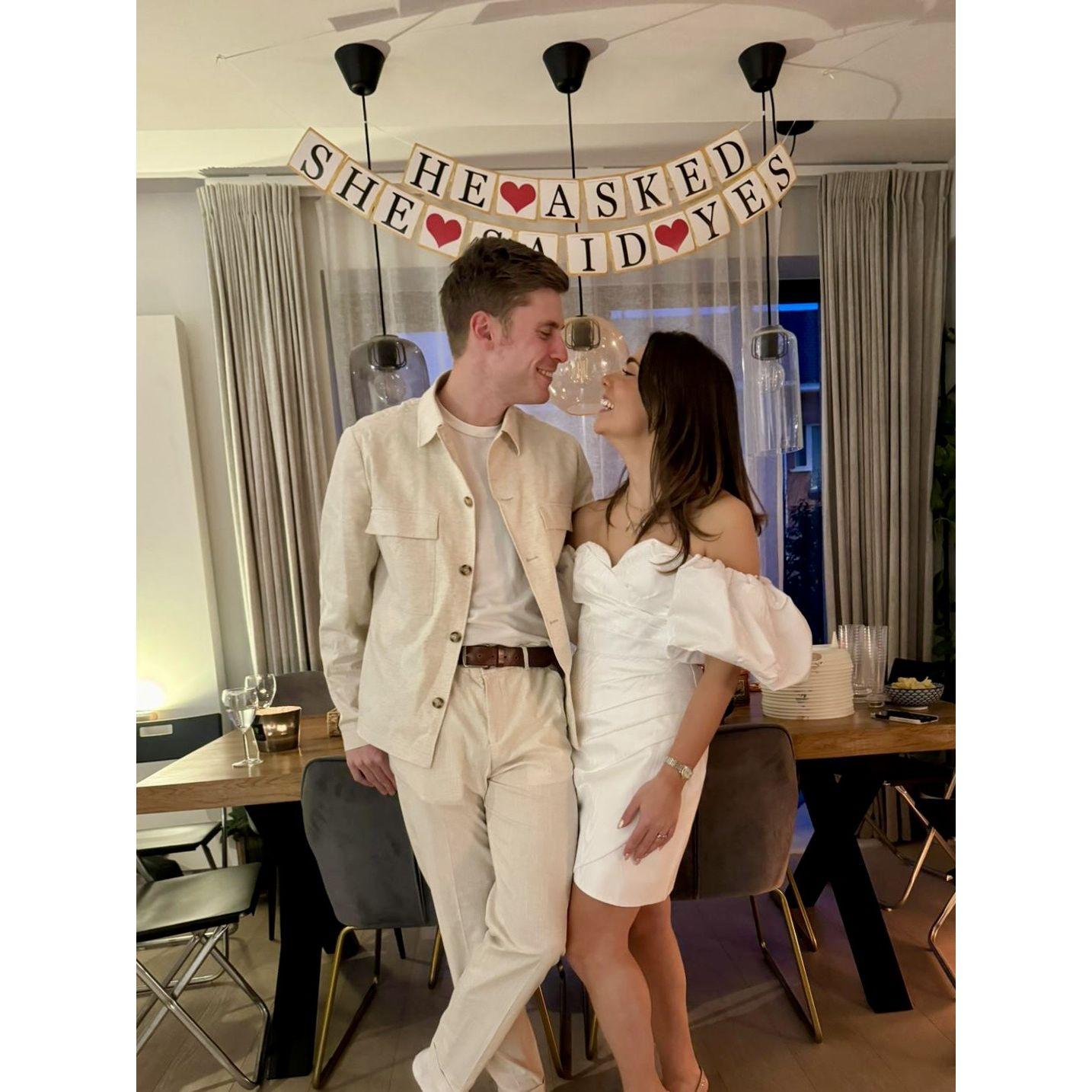 Engagement celebrations in Brussels