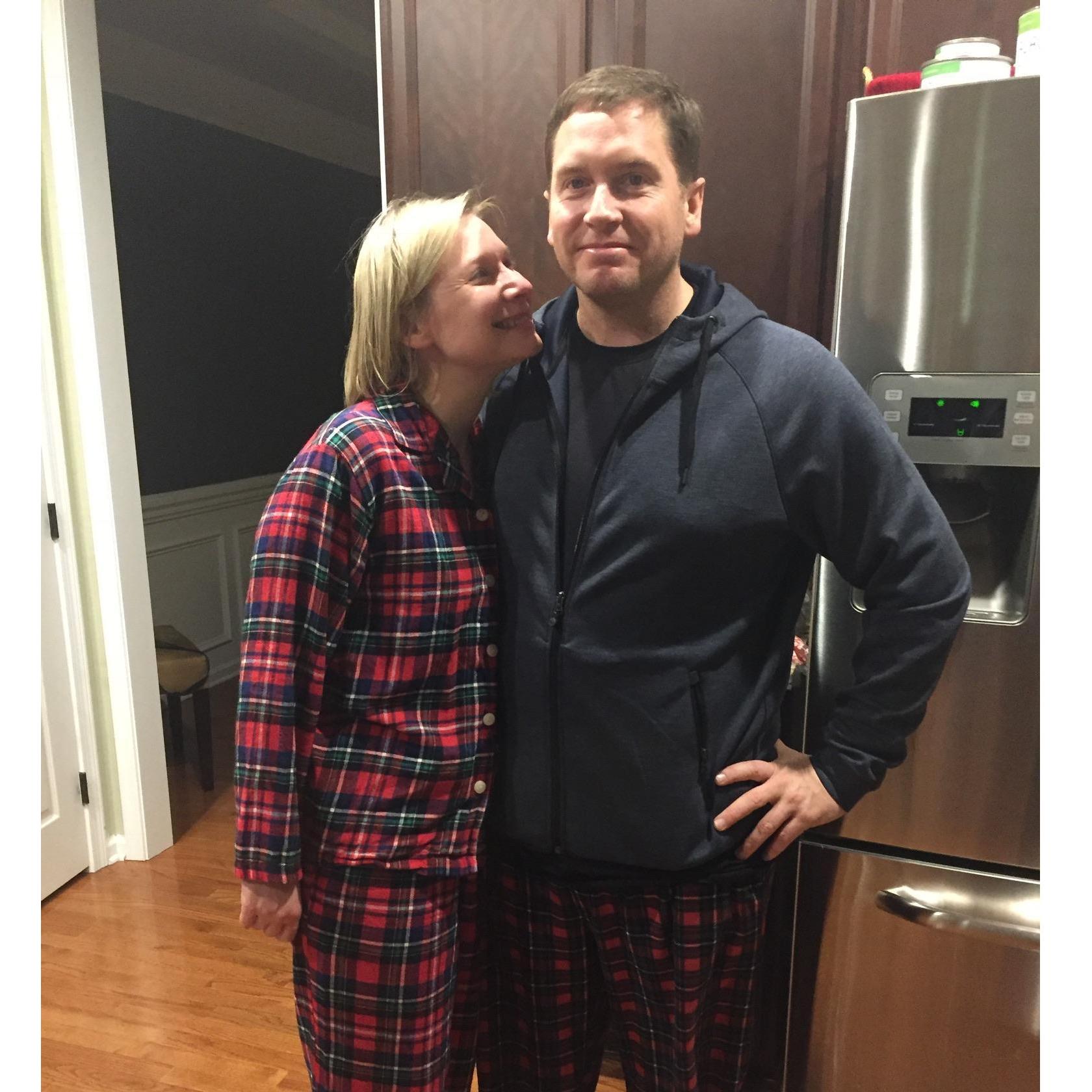 Matching PJs for a pajama party!