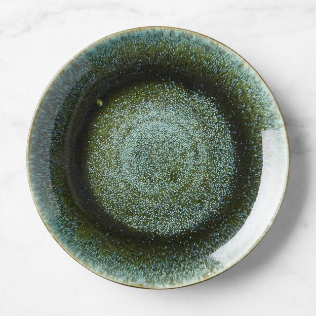 Cyprus Reactive Glaze Dinner Plates, Set of 8, Green