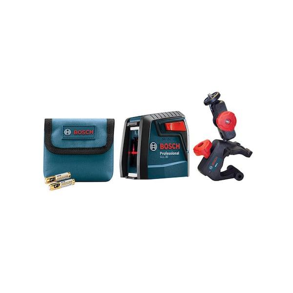 30 ft. Cross Line Laser Level Self Leveling with 360 Degree Flexible Mounting Device and Carrying Pouch