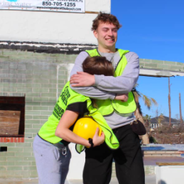 Brendan and Olivia's first mission trip together in Mexico beach