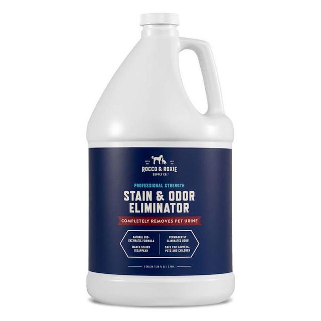 Rocco & Roxie Supply Professional Strength Stain and Odor Eliminator, Enzyme-Powered Pet Odor and Stain Remover for Dogs and Cat Urine, Spot Carpet Cleaner for Small Animal.