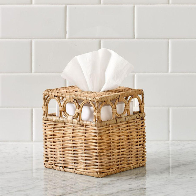 Monique Lhuillier Antibes Tissue Box Cover, Natural