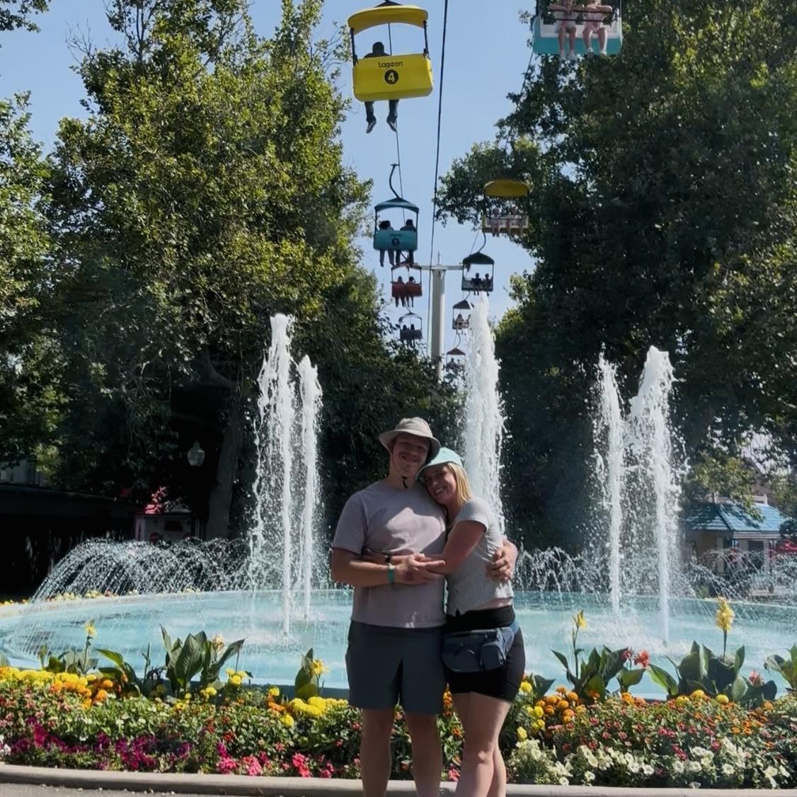 Our six-month anniversary at Lagoon
