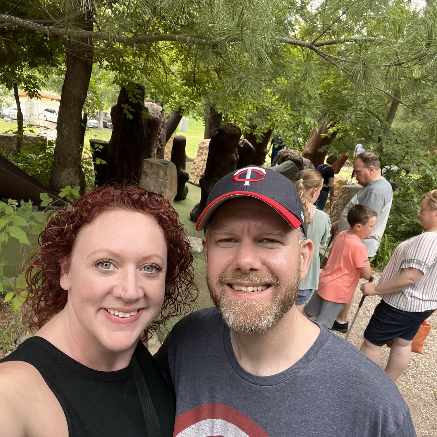 Mini golf and petting zoo with Sky!