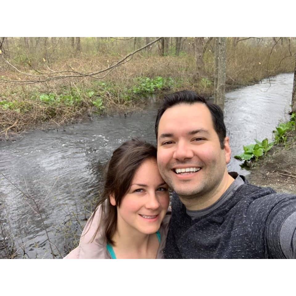 "Clean Up Norwood" day volunteering - not pictured: our bags full of Bud and Narragansett bottles from the '80s found in the woods. Those kids knew how to party.