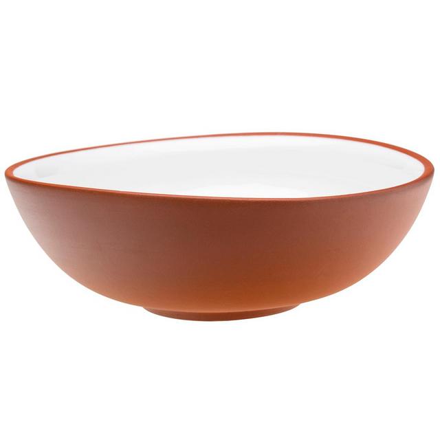 Earth bowl 2 L, curved, white