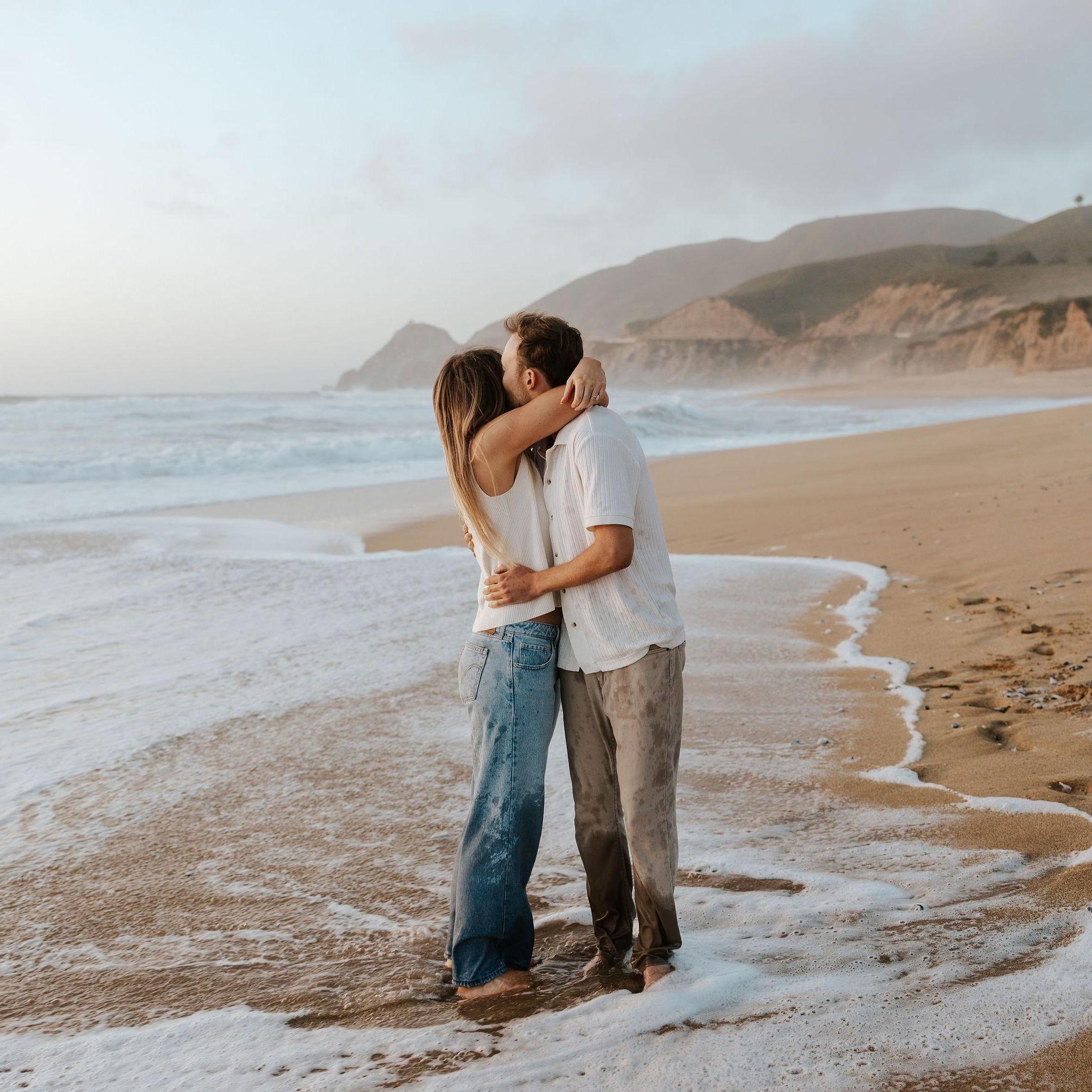 The beach was sooo cold this day but we had the best time.