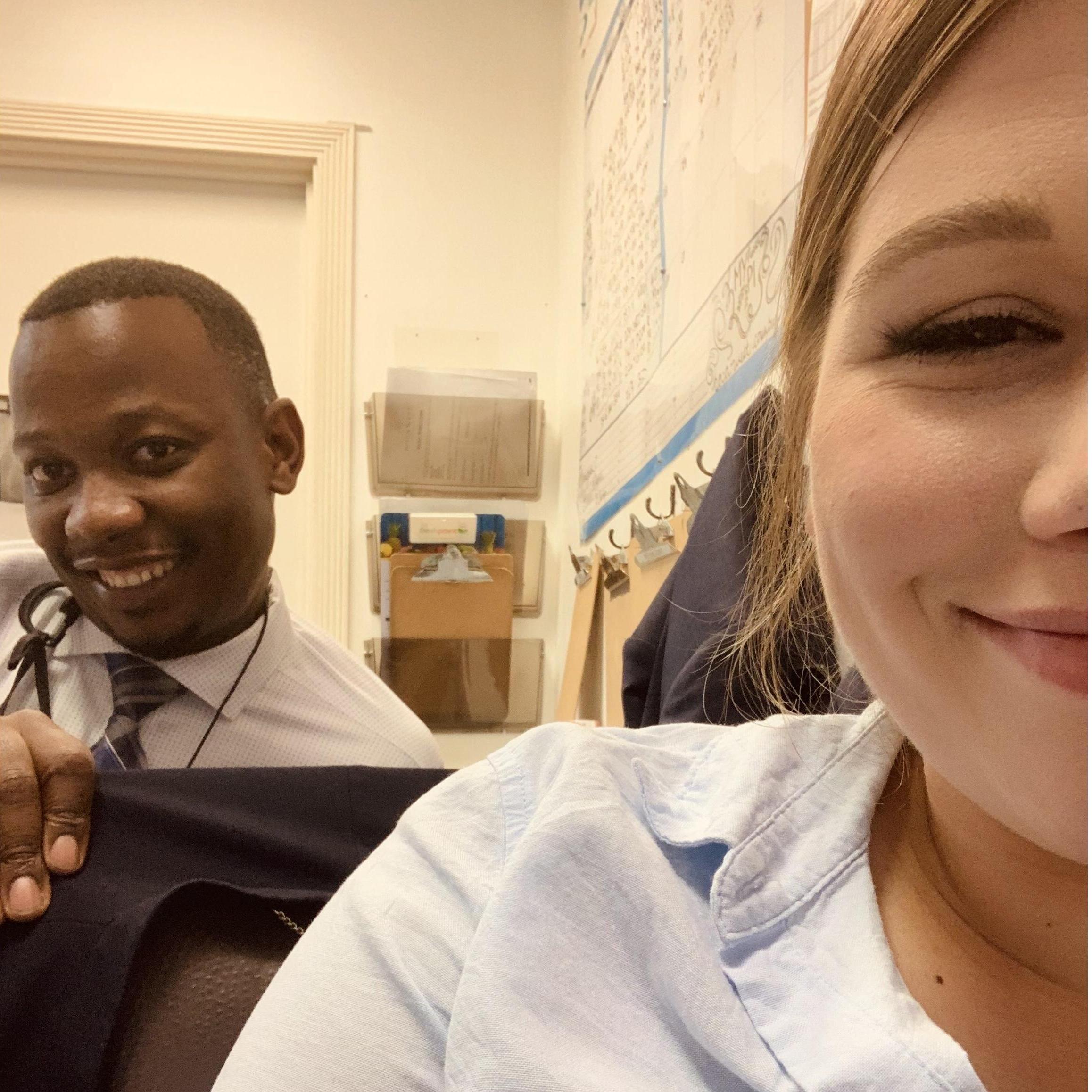 Long hours at work together