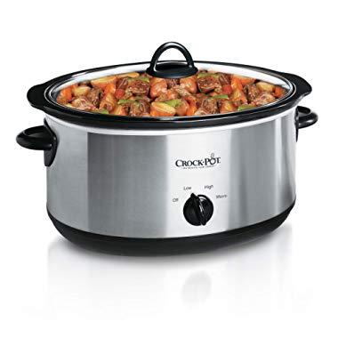 Crock-Pot 7-Quart Oval Manual Slow Cooker | Stainless Steel (SCV700SS)