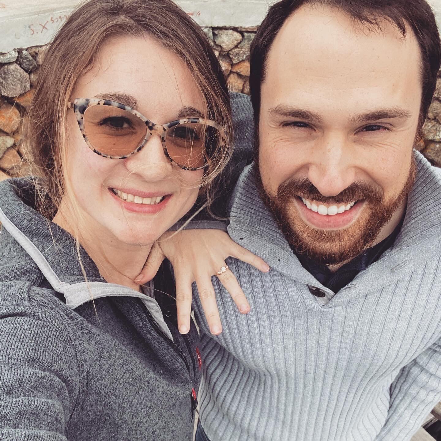 The day after Alex proposed! We walked to the top of Scargo Tower in Dennis MA.