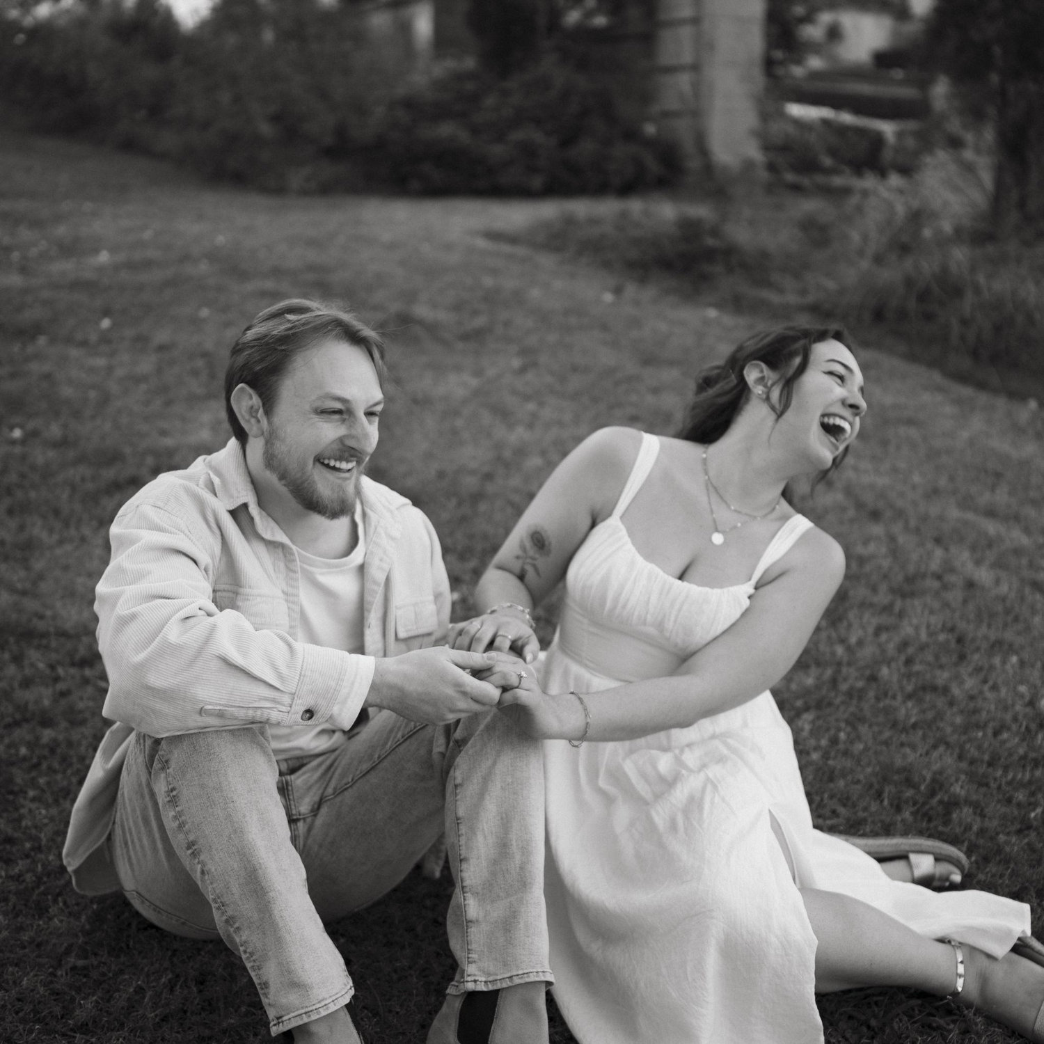 Engagement photos at the Philbrook November 2025