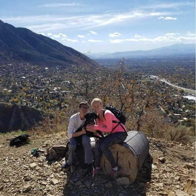 Pipeline trail with baby Vin