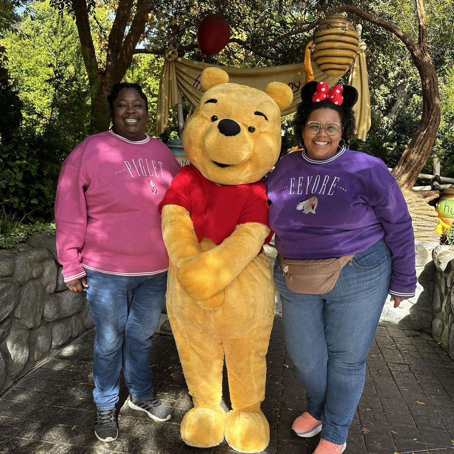 Piglet, Pooh, and Eeyore!