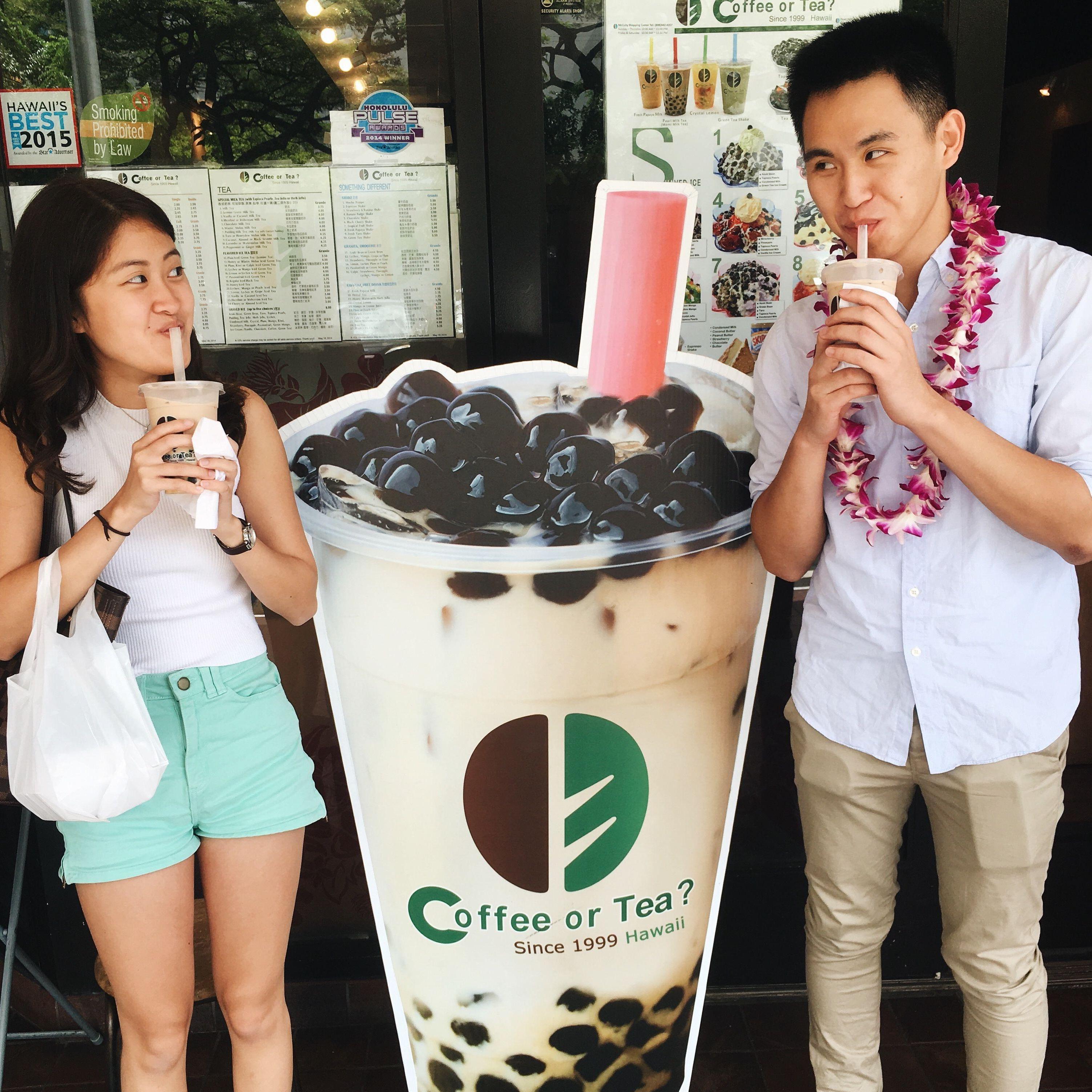 Jess shows Ching the amazingness of Coffee or Tea...