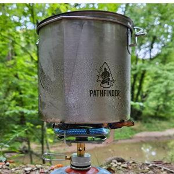 The Pathfinder School Stainless Steel Bush Pot and Lid Set (32 ounce)