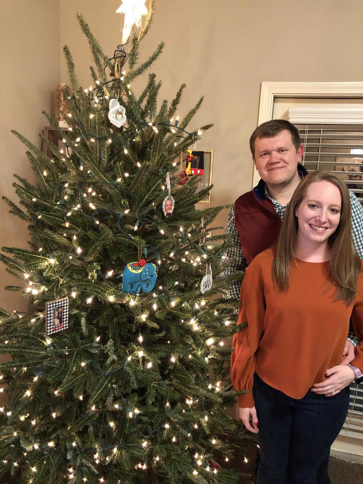 Starting our own holiday traditions - our Hanukkah Bush