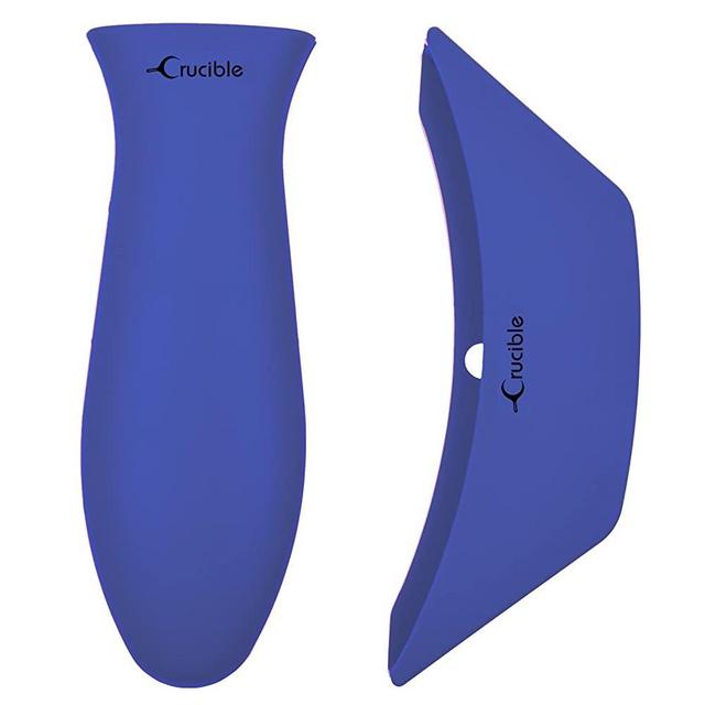 Crucible Cookware Silicone Hot Handle Holder (2-Pack Mix Blue)