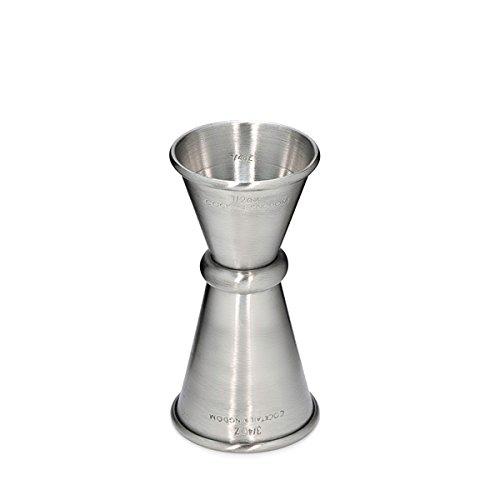 Cocktail Kingdom Japanese Style Jigger 3/4 oz and 1/2 oz measure - Stainless Steel