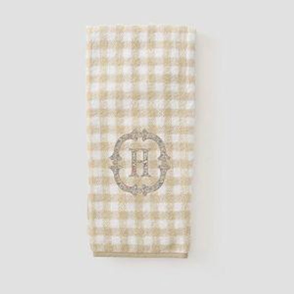 Monogrammed Patterned Hand Towels | Weezie