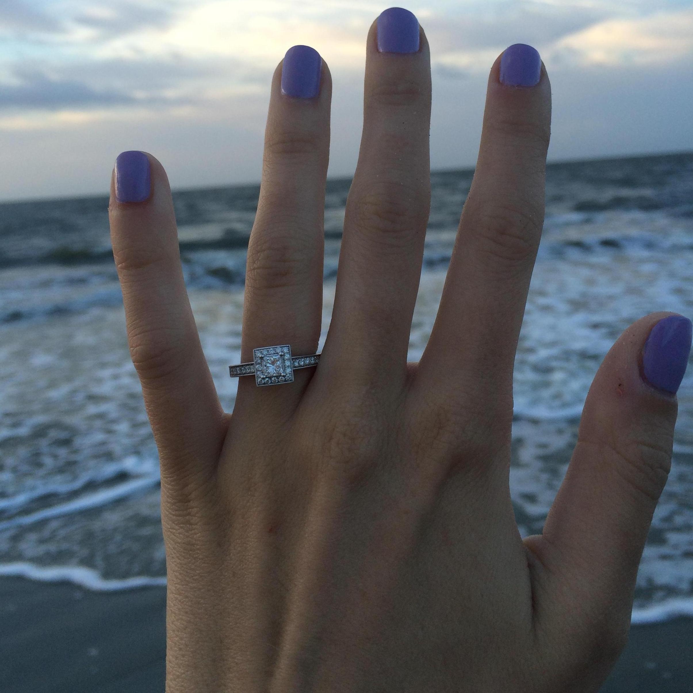 Right after we got engaged on Hilton Head Island, April 30th 2017!