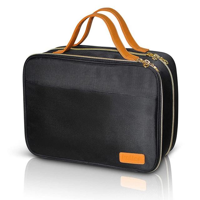 KOLLEE Toiletry Bag Travel Bag with Hanging Hook, Water-resistant Makeup Cosmetic Bag Extra Large Travel Organizer for Accessories, Shampoo, Full Sized Container, Toiletries