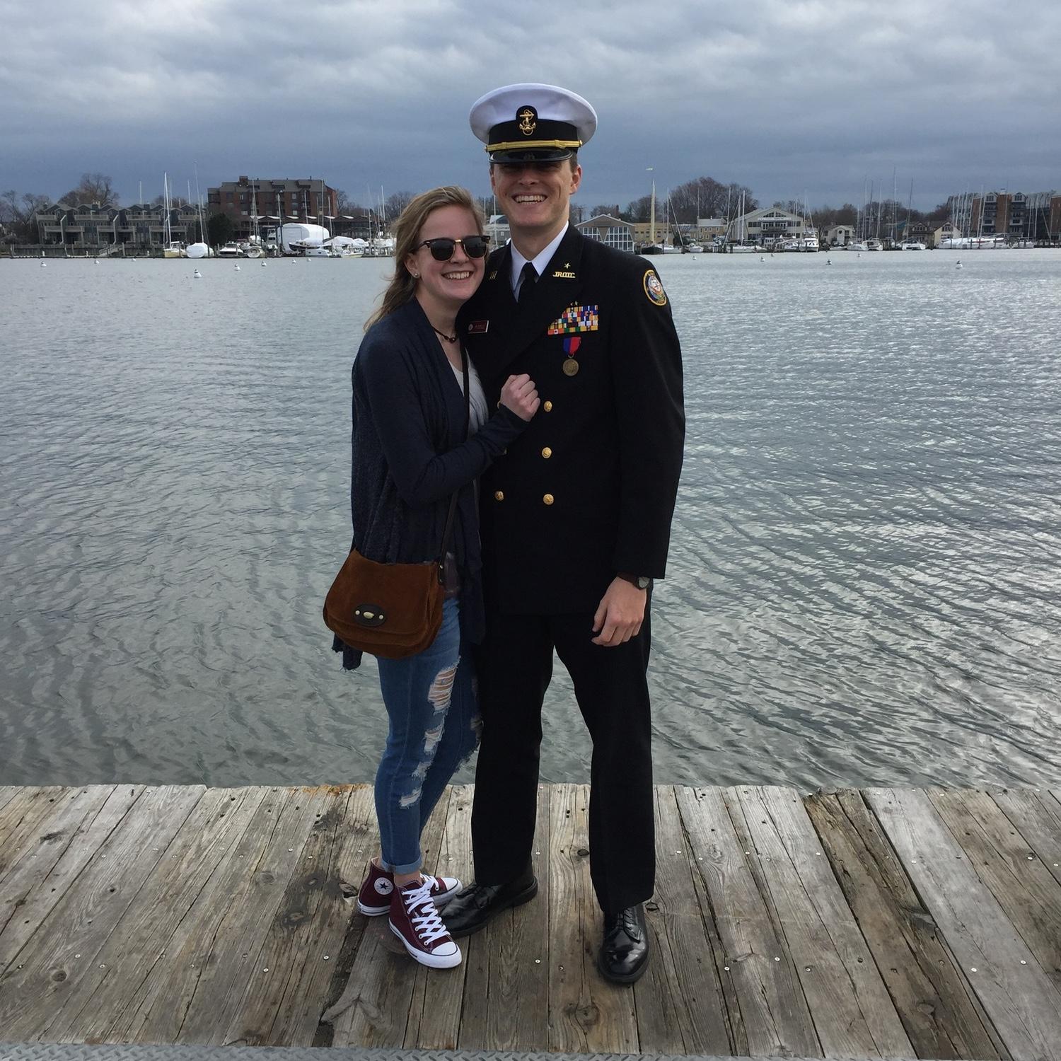 Joey marched in the Military Bowl Parade in Annapolis with his NJROTC classmates.