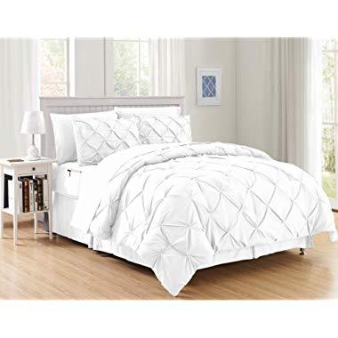 Luxury Best, Softest, Coziest 8-Piece Bed-in-a-Bag Comforter Set on Amazon! Elegant Comfort - Silky Soft Complete Set Includes Bed Sheet Set with Double Sided Storage Pockets, King/Cal King, White
