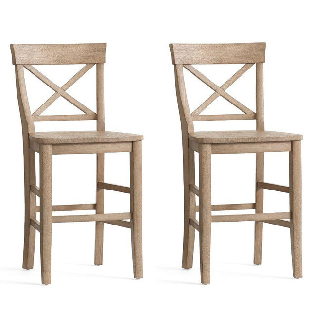 Aaron Bar Height Barstool, Seadrift, Set Of 2
