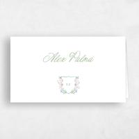 Green Wedding Place Card - Pellinore