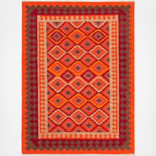 Flat-Weave Tribal Izmir Rug