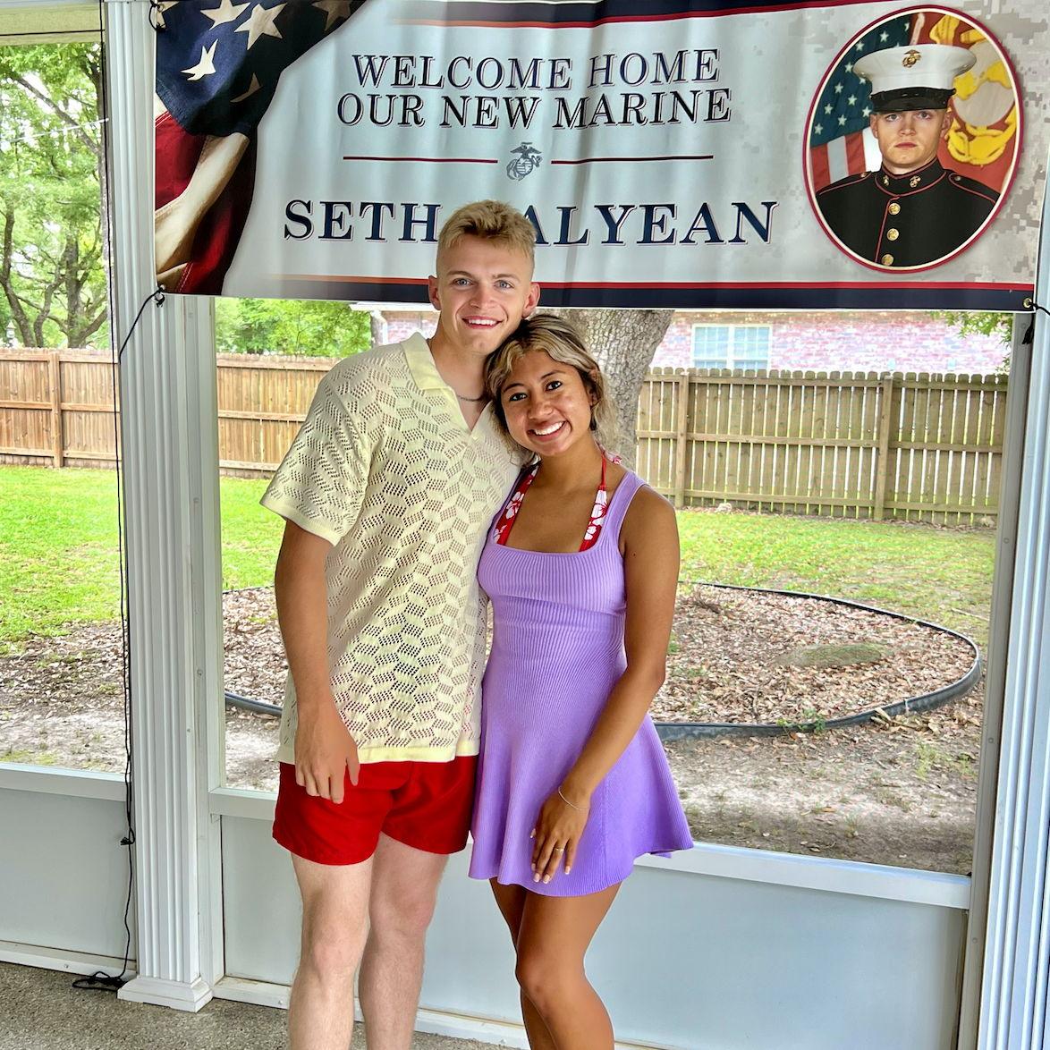 Moments before the big question!