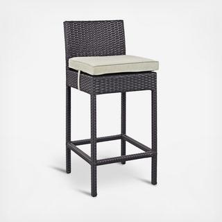 Convene Outdoor Patio Fabric Bar Stool