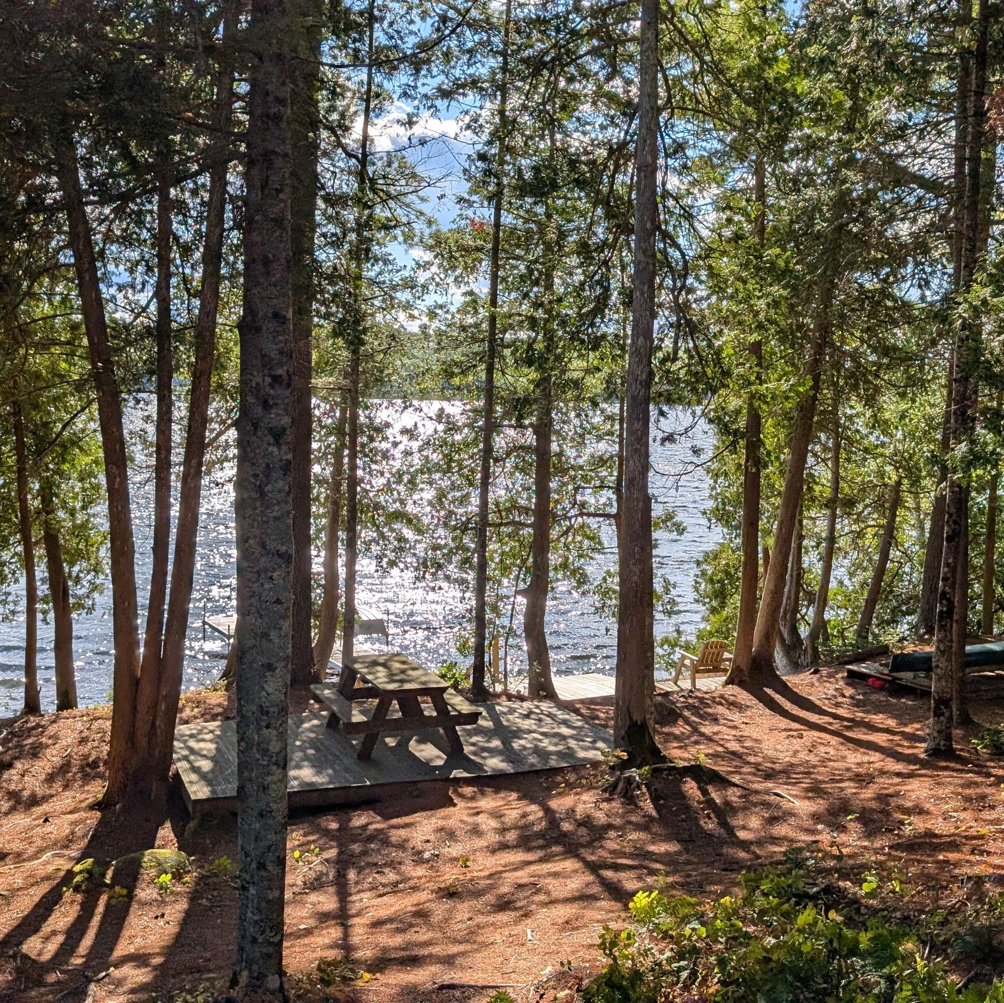 The backyard at the Milam Camp is remarkable!