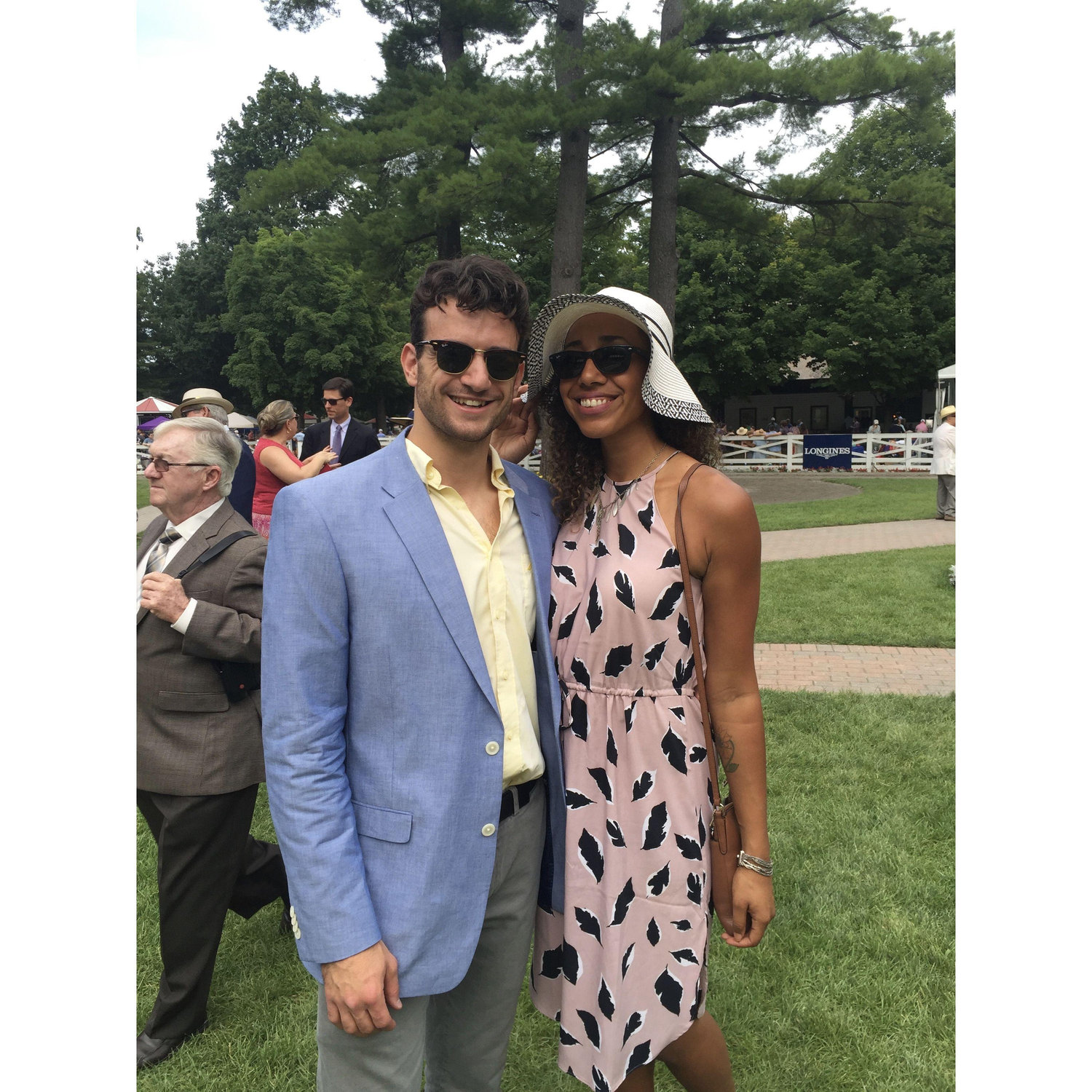 First weekend at the Saratoga Race Track in 2016, we did get lucky this day!