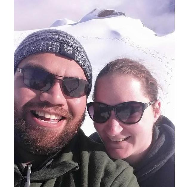 Checking our the views in Fox Glacier on our campervan roadie!