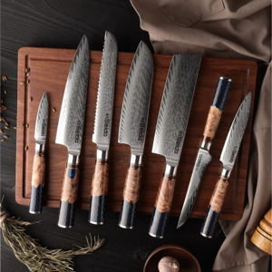 Hanikamu VG10 Damascus Chef Knife Set