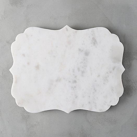 Terrain Scalloped Marble Serving Board