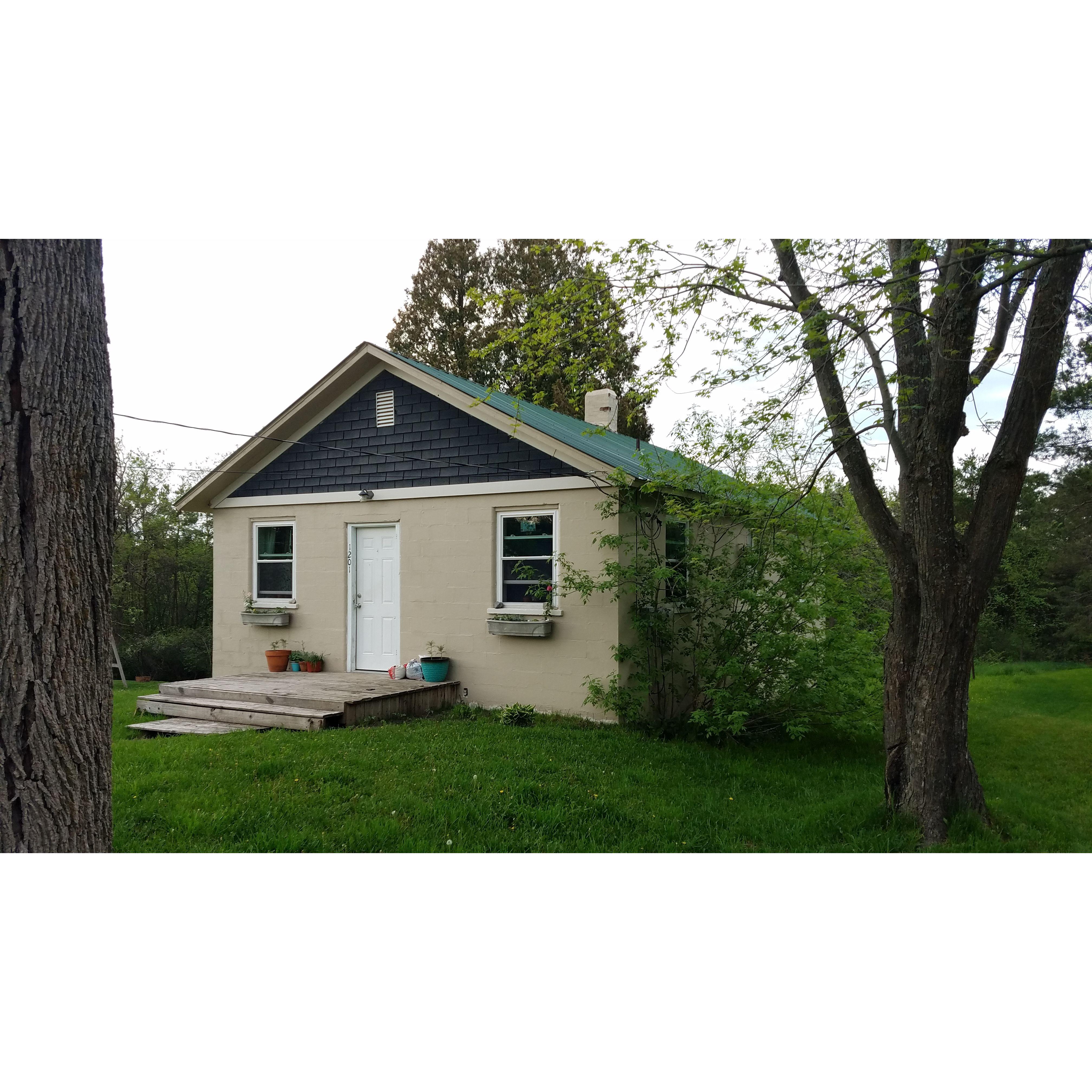 Our second apartment together in Petoskey, Michigan, taken in May 2020