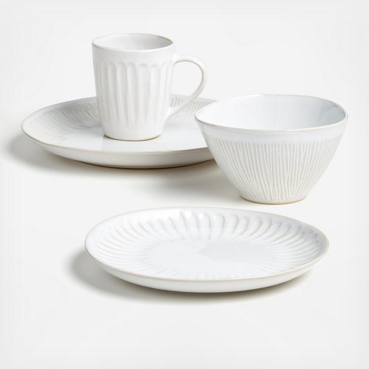 Crate and Barrel, Dover 16-Piece Dinnerware Set, Service for 4 - Zola