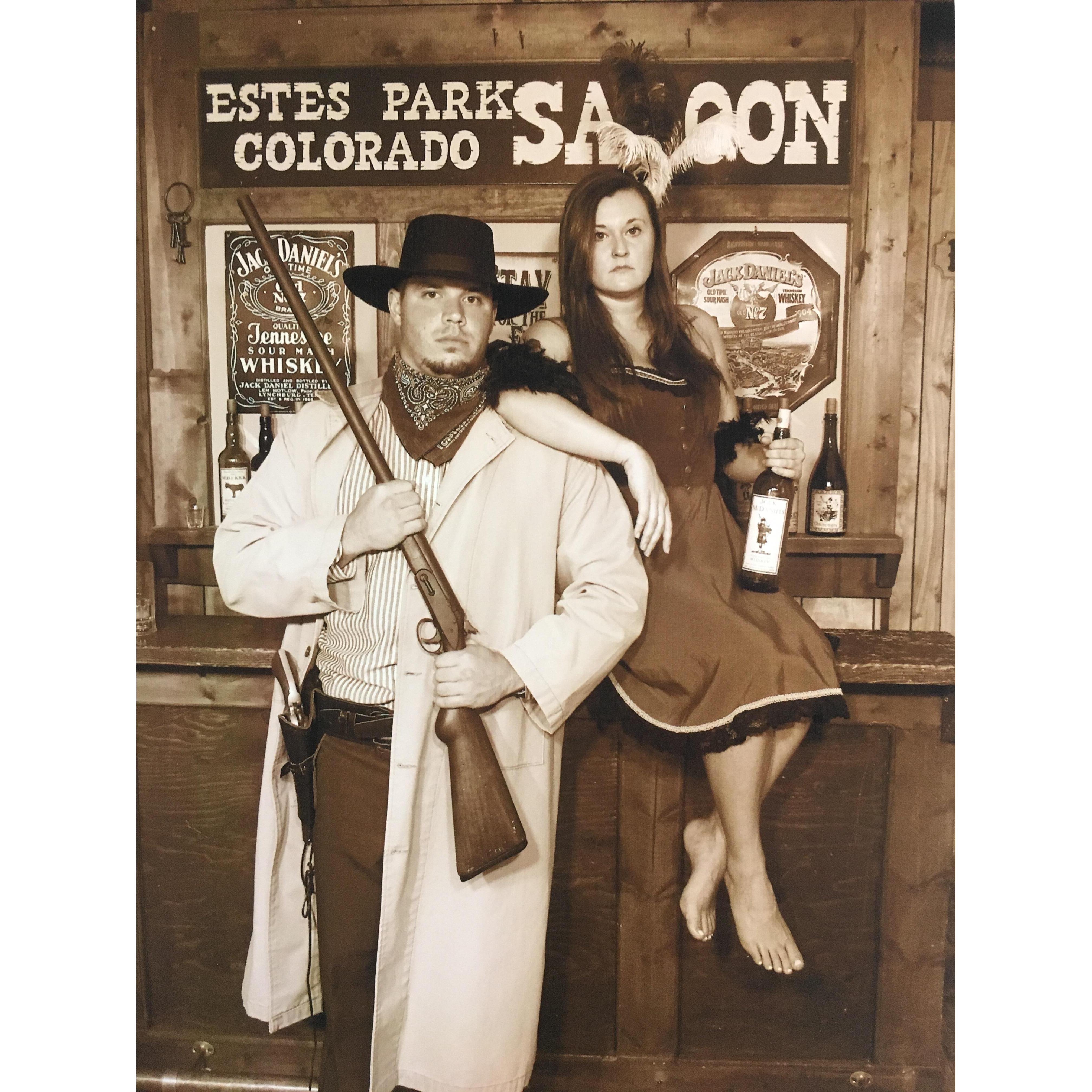 Goofing around in Estes Park