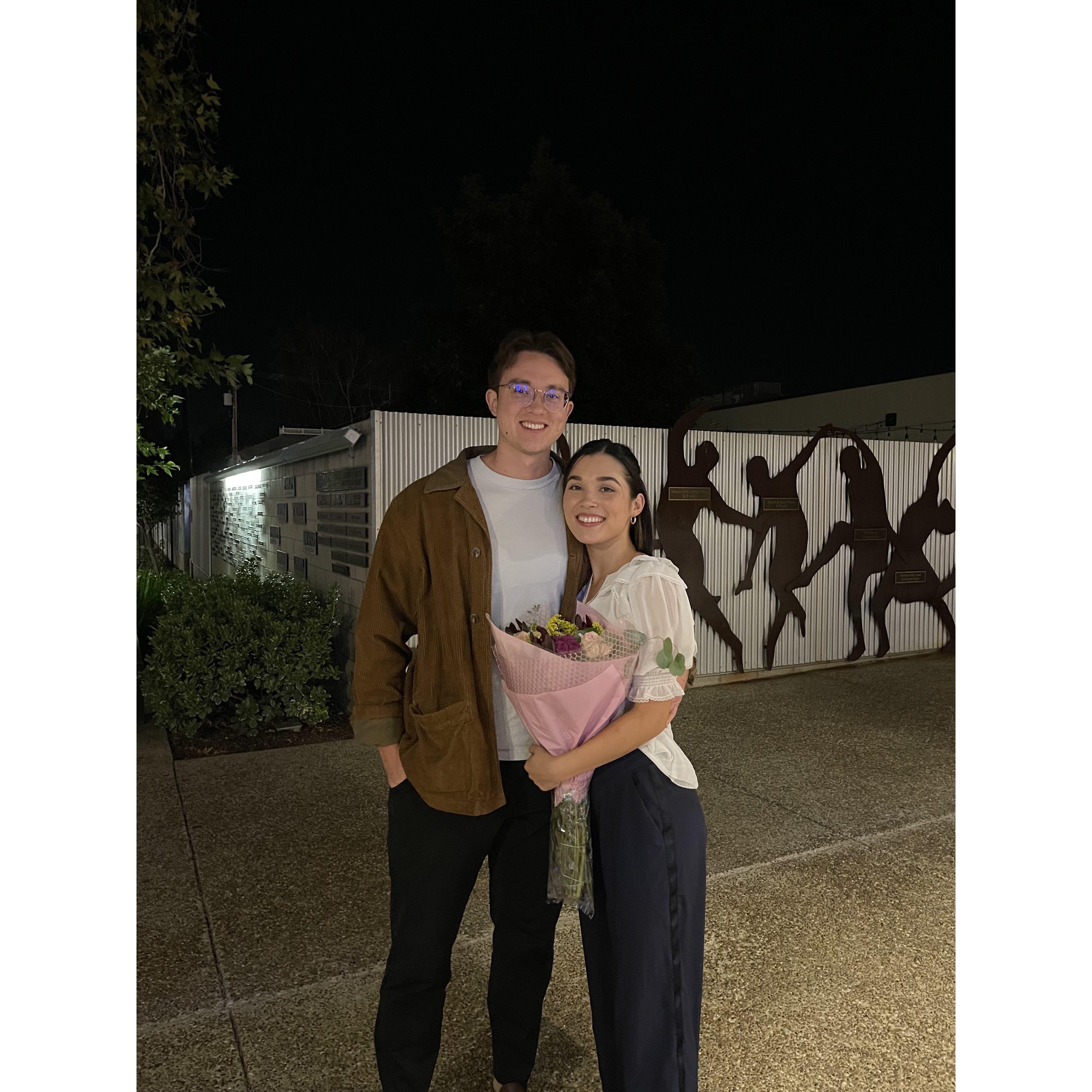 Kevin took a job with eBay and moved back to California, and half a year later Aine decided to move to New York...