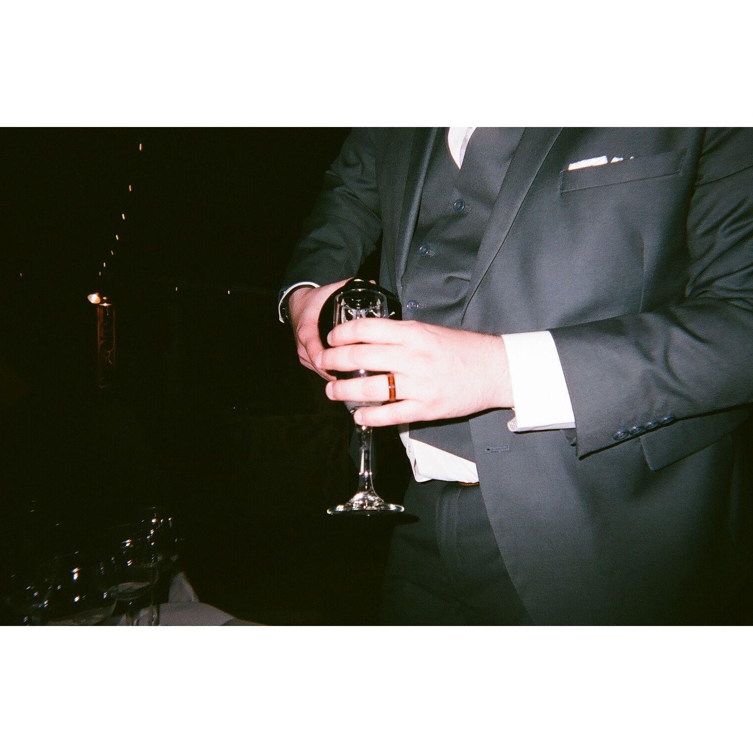 Matt gave a toast to our immediate families that were there