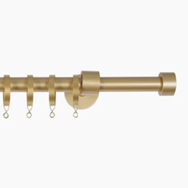 Warm gold Small 32-76 in length Lucas Adjustable Curtain Rod