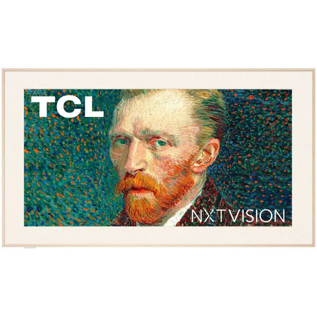 TCL 65" Class NXTVISION 4K QLED Smart Frame with Google TV and Flush Wall Mount - White 65A300W