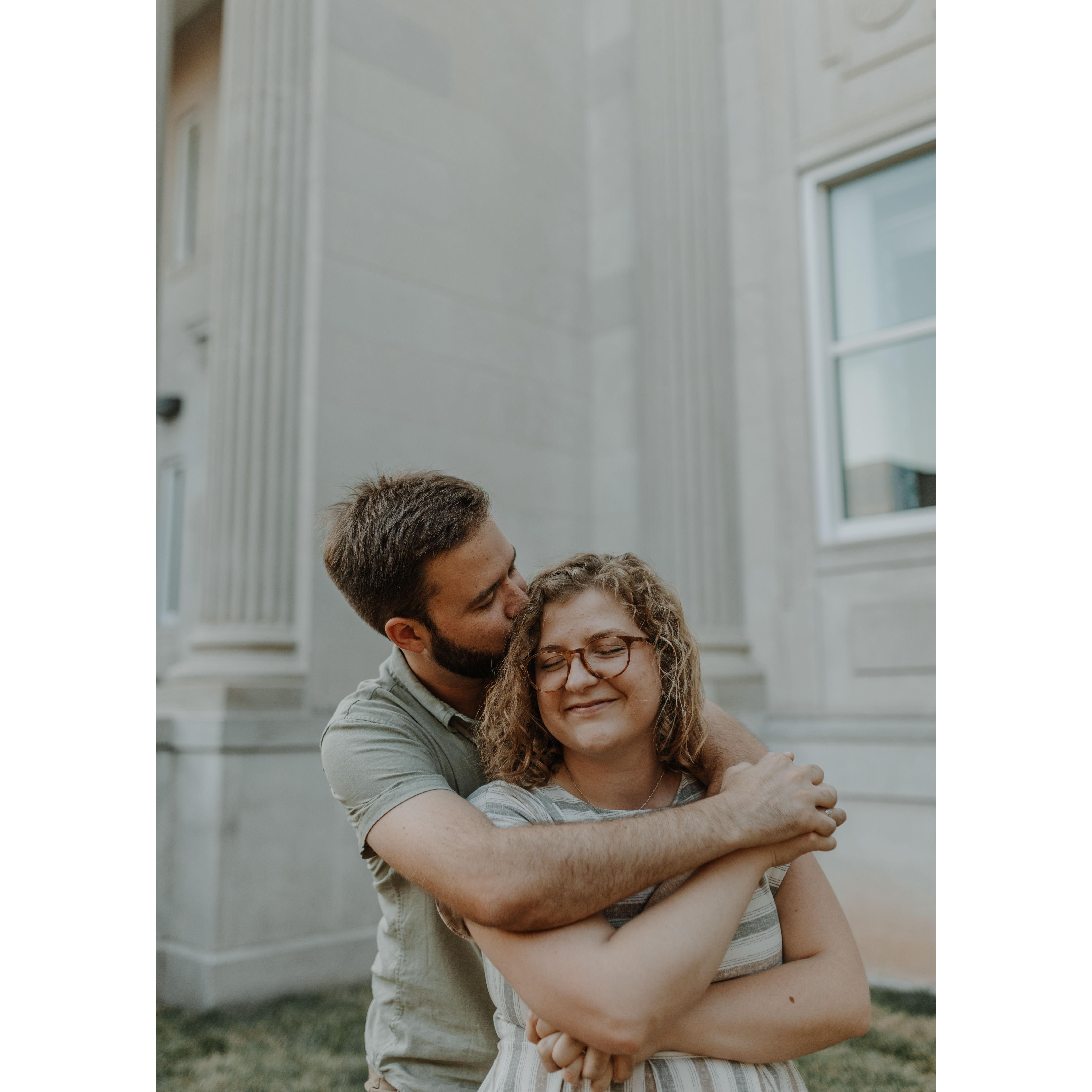 A second engagement session in Farmington, MO, Madison's home town. Cutie!