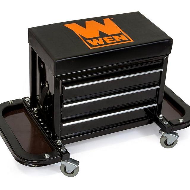 WEN GG1350 350-Pound Capacity Garage Glider Rolling Tool Chest Seat