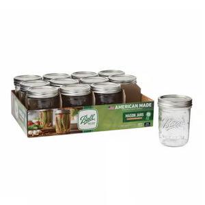Wide mouth mason jars